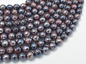 Mystic Coated Red Tiger Eye, 8mm Faceted Round, AB Coated-Gems: Round & Faceted-BeadBeyond