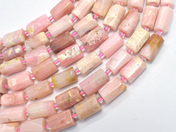 Pink Opal 7x11mm Faceted Tube-BeadBeyond