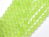 Jade - Light Green, 8mm (8.2mm) Round-Gems: Round & Faceted-BeadBeyond