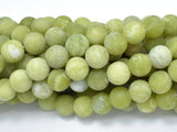 Matte Jade Beads, 10mm (10.5mm) Round Beads-Gems: Round & Faceted-BeadBeyond