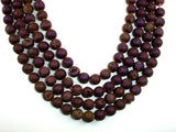 Druzy Agate Beads, Geode Beads, Matte Purple, Approx 10 mm-Agate: Round & Faceted-BeadBeyond