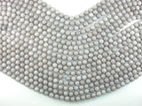 Jade Beads, Light Gray, 8mm Faceted Round-Gems: Round & Faceted-BeadBeyond