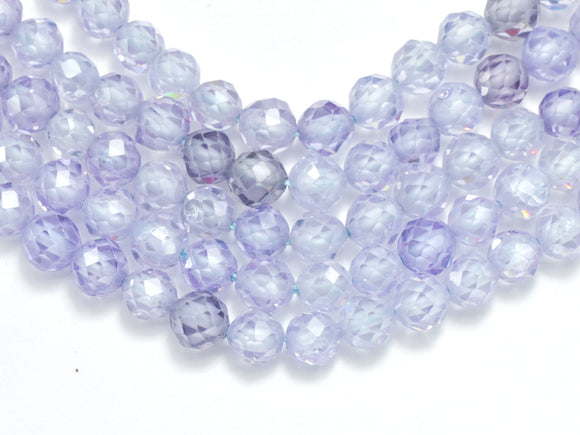 Cubic Zirconia - Lavender, CZ beads, 4mm, Faceted-BeadBeyond