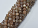 Gray Moonstone Beads, 8mm, Round-BeadBeyond
