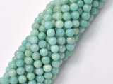 Russian Amazonite Beads, 6mm (6.5mm) Round-Gems: Round & Faceted-BeadBeyond