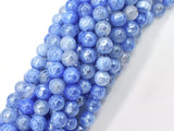 Mystic Coated Fire Agate- Blue, 8mm Faceted-BeadBeyond