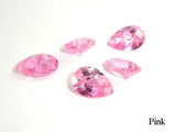 CZ beads, Faceted Pear 7x10 mm-Cubic Zirconia-BeadBeyond