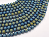 Druzy Agate Beads, Blue Gold Geode Beads, 6mm (6.4mm)-Gems: Round & Faceted-BeadBeyond