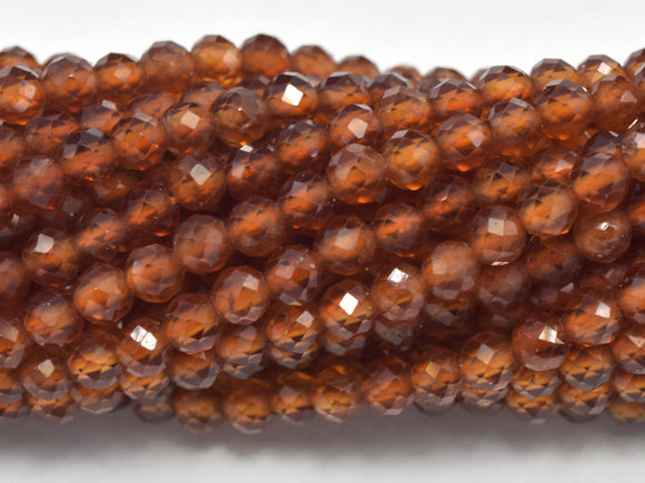 Hessonite, Orange Garnet Beads, 3mm Faceted Micro Round-Gems: Round & Faceted-BeadBeyond