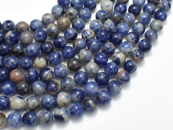 Sodalite Beads, 8mm (8.5mm), Round, 15 Inch-BeadBeyond