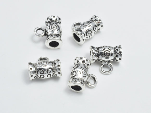 2pcs 925 Sterling Silver Bead Connector-Antique Silver, 7.8x4.4mm-Metal Findings & Charms-BeadBeyond