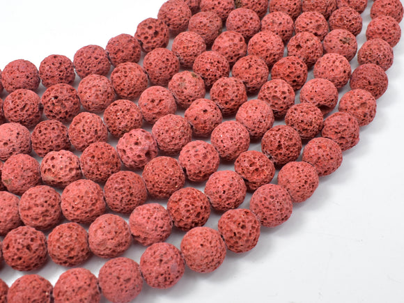 Red Lava Beads, 10mm Round Beads-Gems: Round & Faceted-BeadBeyond
