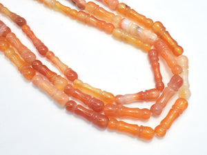 CARNELIAN BEADS, ORANGE, 8X28MM-Gems:Assorted Shape-BeadBeyond