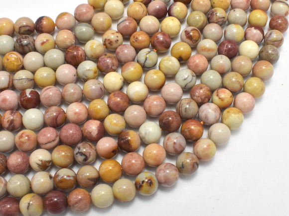 African Agate, 6mm, Round, 15.5 Inch-BeadBeyond