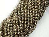 Hematite Beads-Light Gold, 4mm Round Beads-Gems: Round & Faceted-BeadBeyond