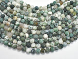 Matte Tree Agate Beads, 8mm Round Beads-BeadBeyond