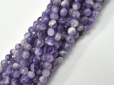 Amethyst, Dog Tooth Amethyst, 6mm, Faceted Round-BeadBeyond