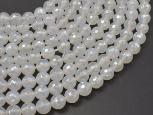 Mystic Coated White Agate, 8mm Faceted Round-Gems: Round & Faceted-BeadBeyond