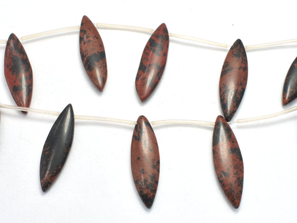 Mahogany Obsidian, 10x34mm Marquise Beads-BeadBeyond