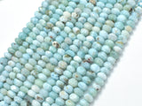 Dominican Larimar, Genuine Larimar, 4x(5-6)mm Faceted Rondelle-Gems:Assorted Shape-BeadBeyond