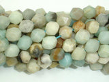 Amazonite Beads, 10mm Star Cut Faceted Round Beads-Agate: Round & Faceted-BeadBeyond