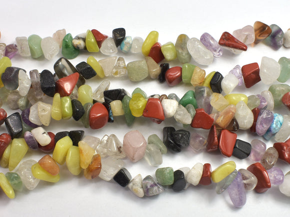 Mixed Stone 7-15mm Chips Beads, 34 Inch-BeadBeyond
