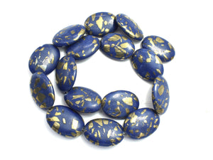 Compressed Stone, 18x25mm Oval Beads-BeadBeyond