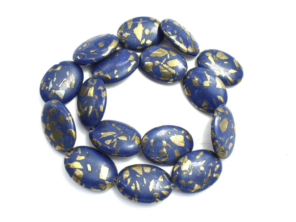 Compressed Stone, 18x25mm Oval Beads-BeadBeyond