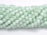 Green Angelite Beads, 6mm, Round, 15 Inch-BeadBeyond