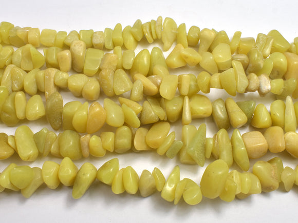 Olive Jade 7-15mm Chips Beads, 34 Inch-BeadBeyond