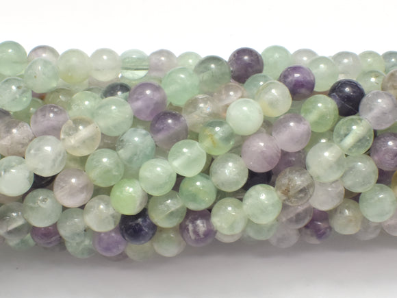 Fluorite Beads, Round, 6mm-Gems: Round & Faceted-BeadBeyond