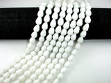 White Onyx Beads, Faceted Teardrop, 9 x 10mm, 11.5 Inch-Gems: Nugget,Chips,Drop-BeadBeyond