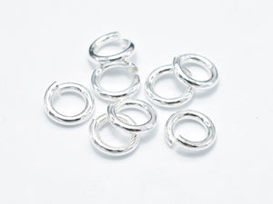 10pcs 925 Sterling Silver Open Jump Ring, 5.8mm, 1mm (18guage)-Metal Findings & Charms-BeadBeyond