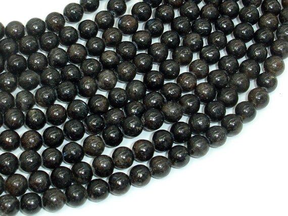 Astrophyllite Beads, 6mm(6.4mm) Round Beads-Gems: Round & Faceted-BeadBeyond