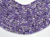 Amethyst, Dog Tooth Amethyst, 6mm, Faceted Round-BeadBeyond