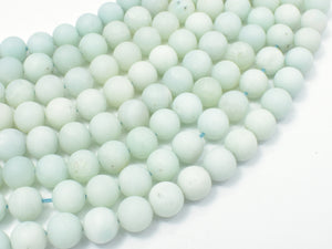 Matte Amazonite Beads, Round, 8mm-Gems: Round & Faceted-BeadBeyond