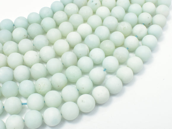 Matte Amazonite Beads, Round, 8mm-Gems: Round & Faceted-BeadBeyond