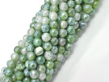 Mystic Coated Fire Agate- Green, 6mm Faceted-BeadBeyond