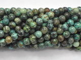 African Turquoise Beads, Round, 6mm (6.7mm)-BeadBeyond