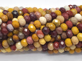 Mookaite Beads, 4x6mm Faceted Rondelle-Gems:Assorted Shape-BeadBeyond