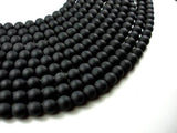 Matte Black Onyx Beads, 12mm Round Beads-Gems: Round & Faceted-BeadBeyond
