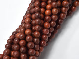 Red Sandalwood Beads, 6mm, Round Beads, Mala Beads, 108 beads-Wood-BeadBeyond