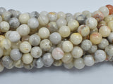 White Crazy Lace Agate 8mm Round Beads, 14.5 Inch-BeadBeyond