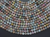 Beryl Beads, Morganite, Aquamarine, Heliodor, 6mm Round-Gems: Round & Faceted-BeadBeyond