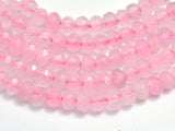 Jade -Pink 3x4mm Faceted Rondelle, 14 Inch-BeadBeyond