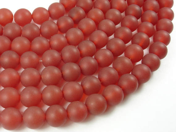 Matte Carnelian Beads, 10mm Round Beads-Gems: Round & Faceted-BeadBeyond