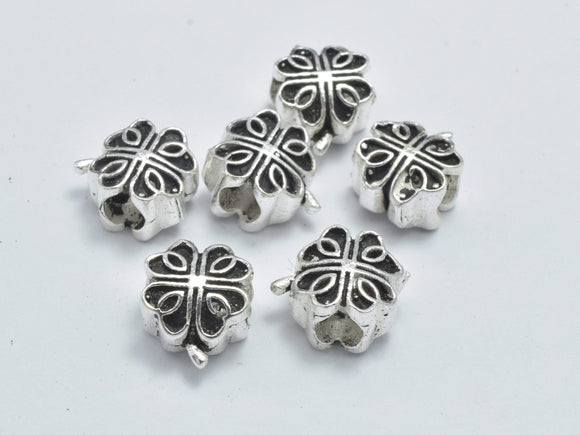 2pcs 925 Sterling Silver Beads-Antique Silver, 7x7mm-Metal Findings & Charms-BeadBeyond