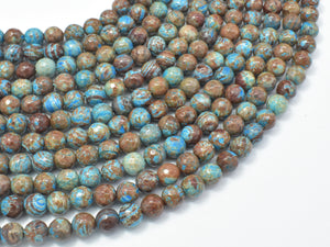 Blue Calsilica Jasper Beads, 6mm Faceted Round Beads-Gems: Round & Faceted-BeadBeyond