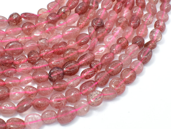 Strawberry Quartz, Lepidocrocite, 6x8mm Nugget Beads, 16 Inch-Gems: Nugget,Chips,Drop-BeadBeyond