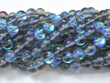 Mystic Aura Quartz-Gray, 8mm (8.5mm) Round-Gems: Round & Faceted-BeadBeyond